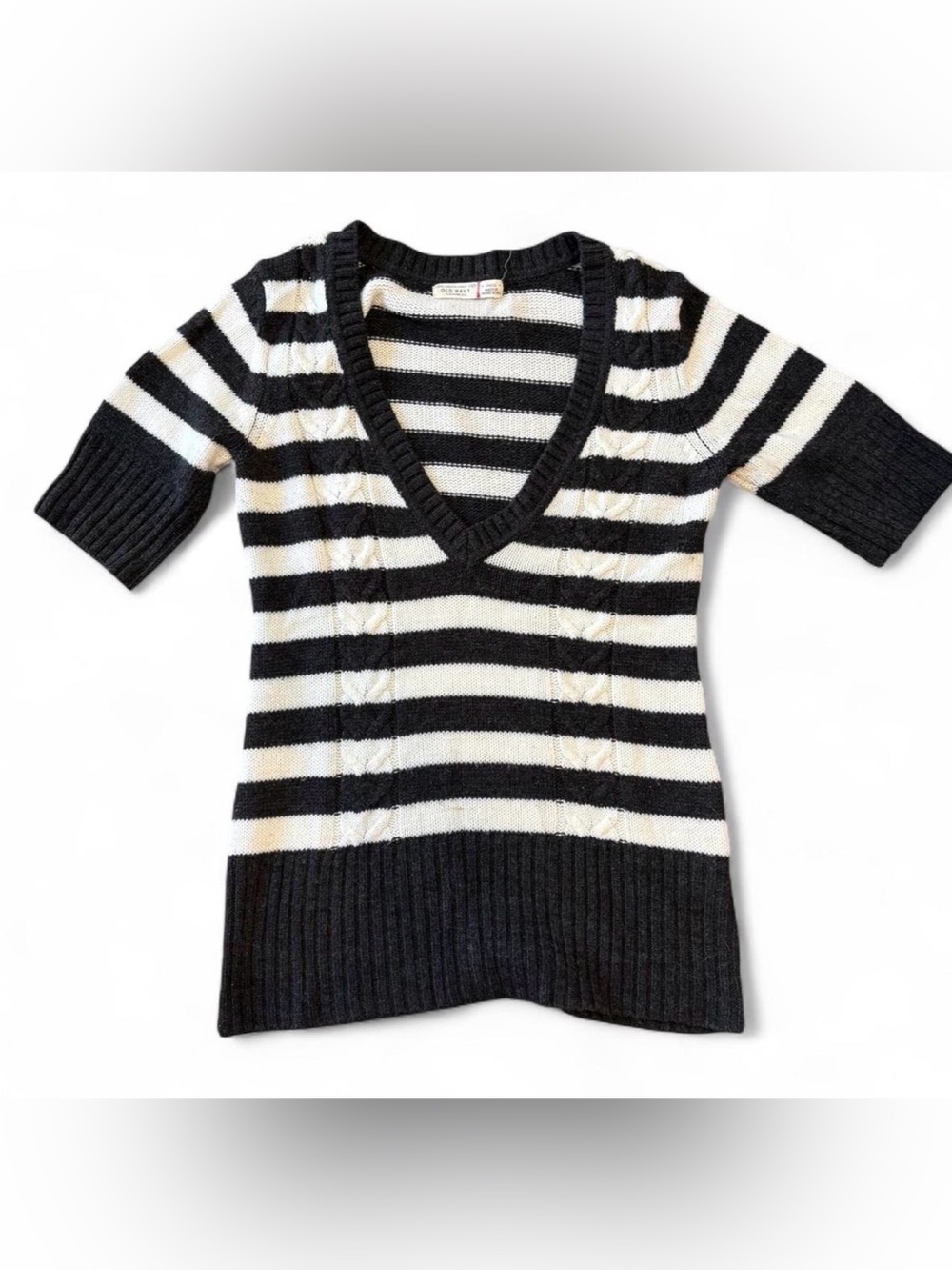 Vintage Old Navy Striped short sleeved sweater small